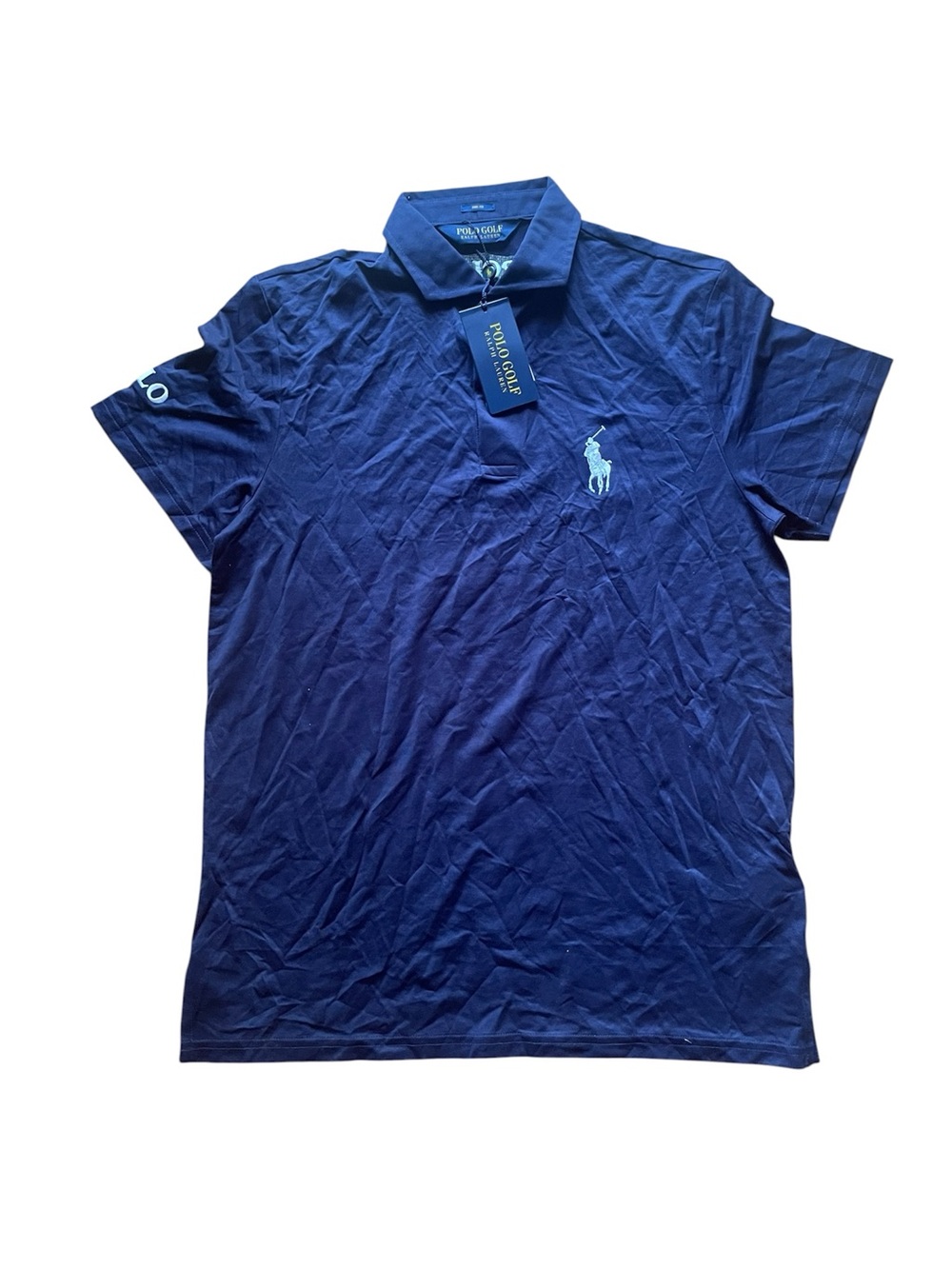 NWT Polo Golf Ralph Lauren Men’s navy lightweight short sleeve polo shirt medium